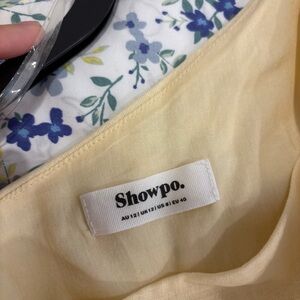 NWOT Showpo Light Yellow dress